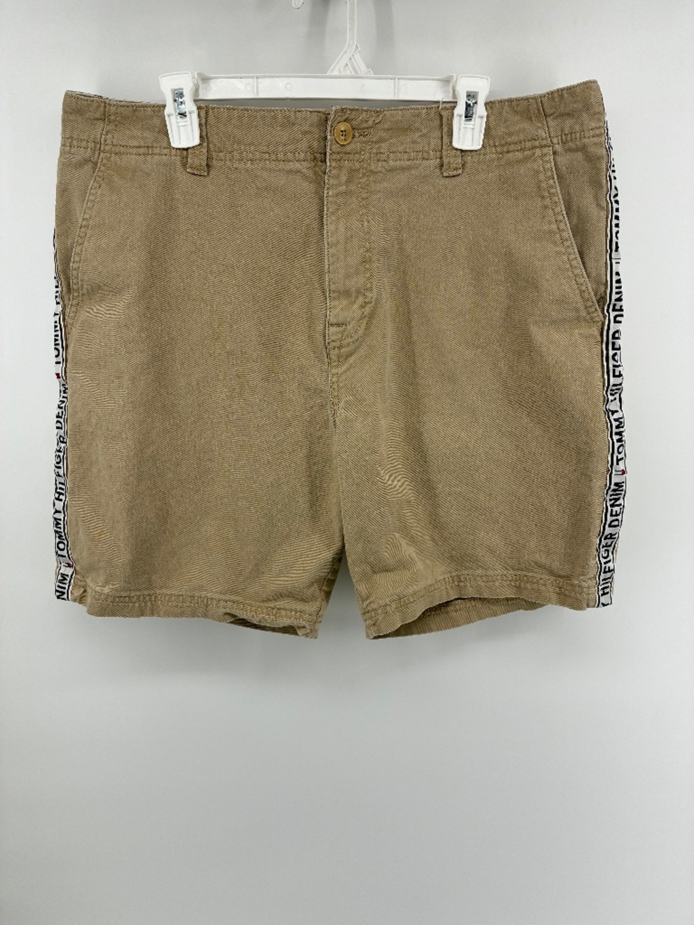 Tommy Hilfiger Khaki Side-Stripe Men's Shorts